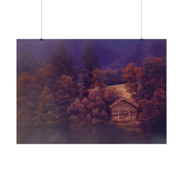 101875-1228.jpg Cabin on the Lake Poster