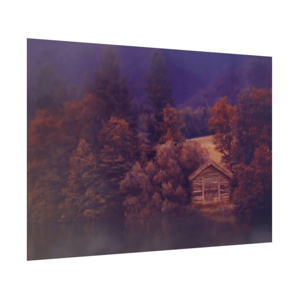 101875-1229.jpg Cabin on the Lake Poster