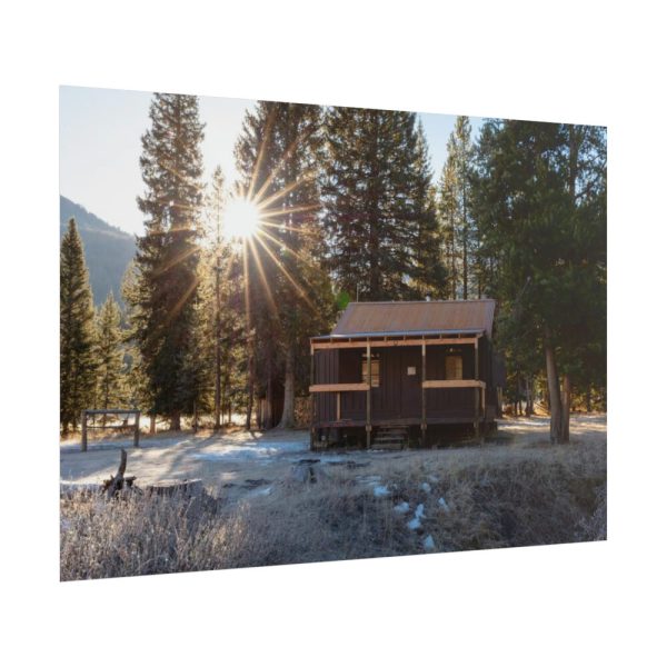 101875-1244.jpg Fall Morning at Elk Tongue Patrol Cabin Poster
