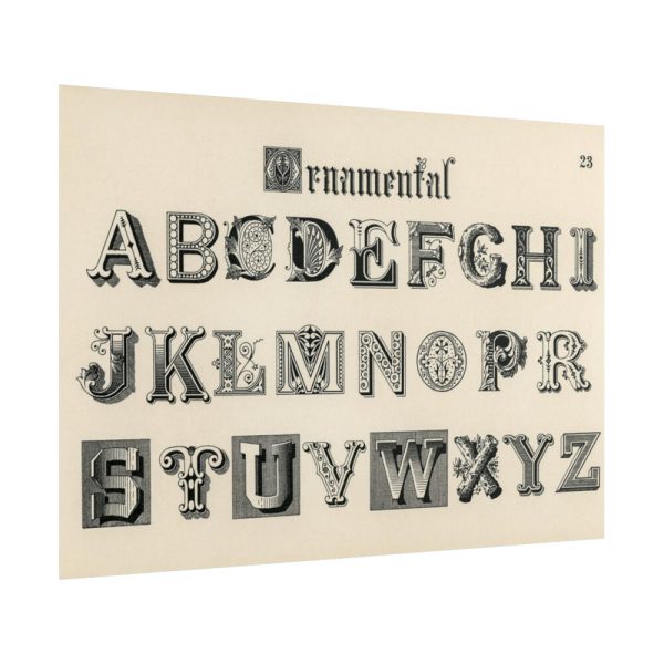 101875-1259.jpg Draughtsman's Alphabets by Hermann Esser Poster