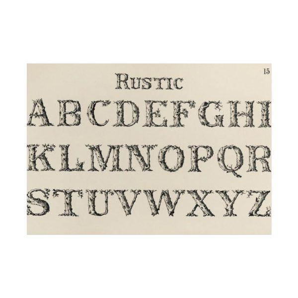 101875-1267.jpg Rustic Draughtsman's Alphabets by Hermann Esser Poster