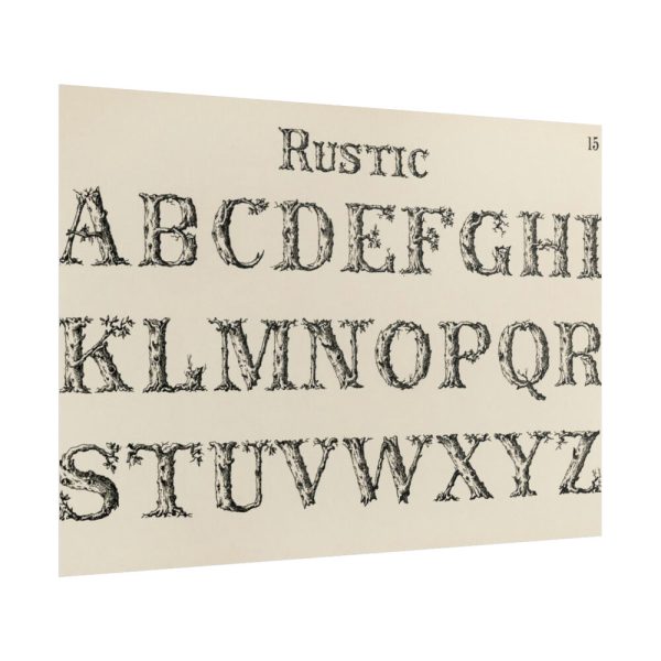 101875-1269.jpg Rustic Draughtsman's Alphabets by Hermann Esser Poster