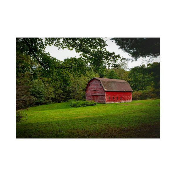 Red Rustic Barn Poster