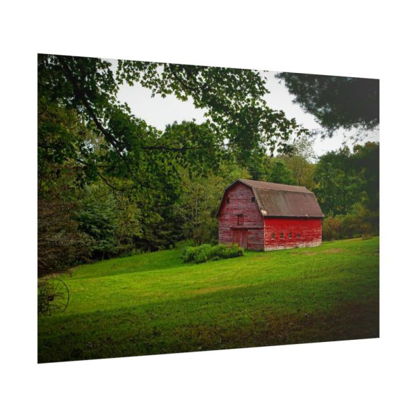 Red Rustic Barn Poster