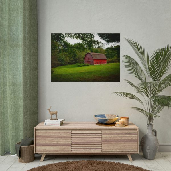Red Rustic Barn Poster