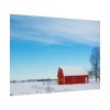 101875-1294.jpg Red Barn in the Winter Poster