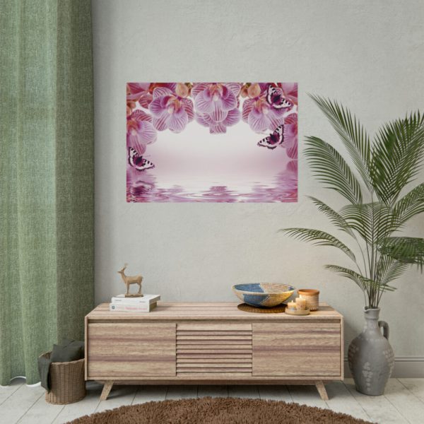 Orchid Background Flowers Poster