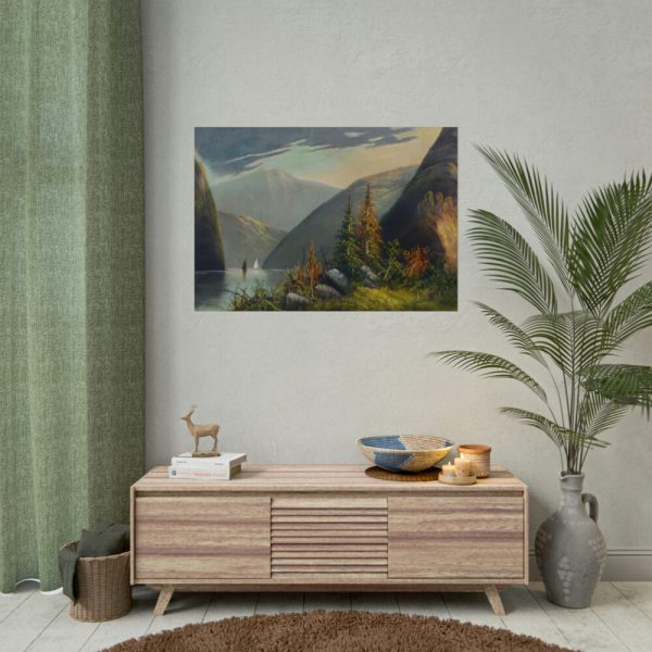 Mountain Lake Landscape Poster