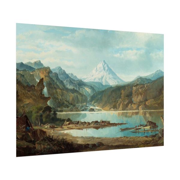 101875-307.jpg Mountain Landscape with Indians by John Mix Stanley Poster