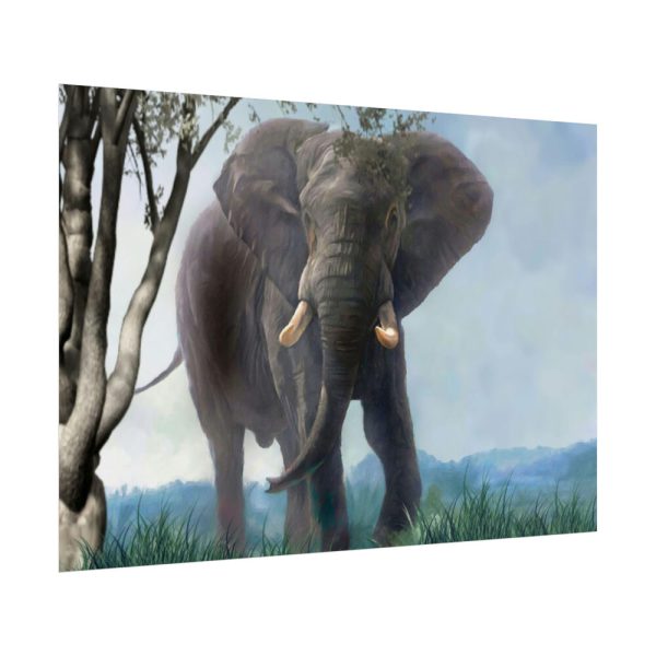 101875-382.jpg Art Painting Elephant Nature Poster