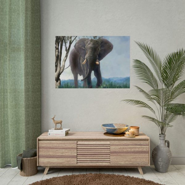 101875-383.jpg Art Painting Elephant Nature Poster
