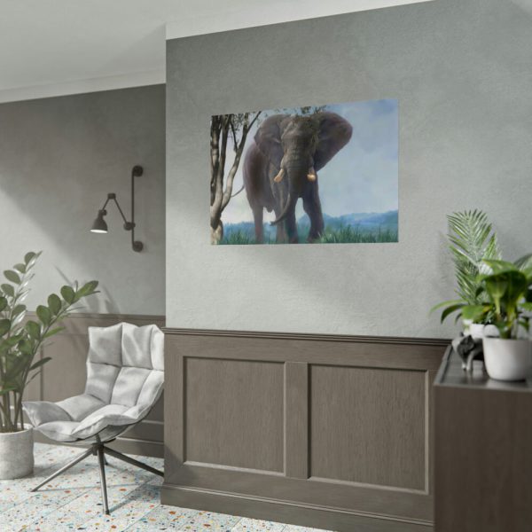 101875-384.jpg Art Painting Elephant Nature Poster