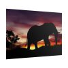 Elephant and Sunset in Africa Poster