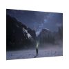 101875-402.jpg Person Facing Towards Snow Mountains Poster