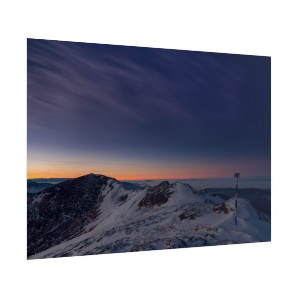 101875-407.jpg Snow Covered Ciucas Peak Poster