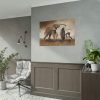101875-424.jpg Elephant Play on the Rain with Umbrella Poster