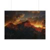 101875-456.jpg Mountain and Colors in the Sky Poster