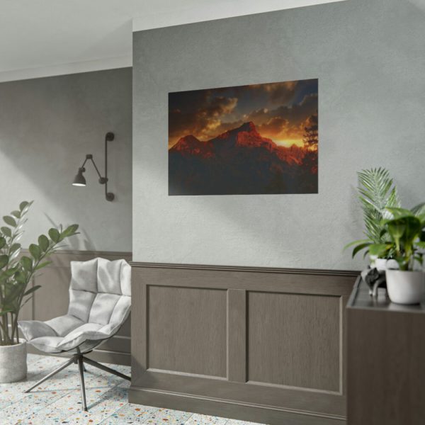 101875-459.jpg Mountain and Colors in the Sky Poster