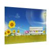101875-477.jpg Sunflower Field With Blue Poster