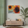 101875-493.jpg Colorful Orange Sunflower Poster