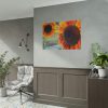 101875-494.jpg Colorful Orange Sunflower Poster