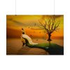 101875-521.jpg Woman in Desert on the Sand Poster