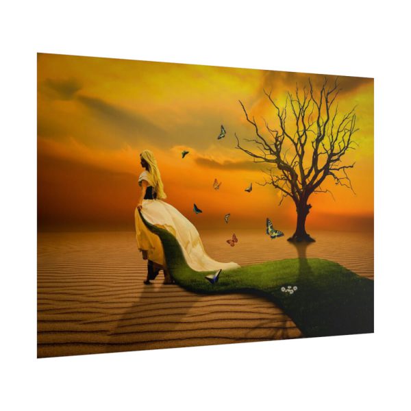 101875-522.jpg Woman in Desert on the Sand Poster