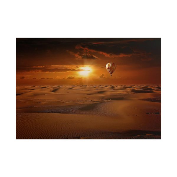 101875-525.jpg Hot Air Balloon in Desert Poster