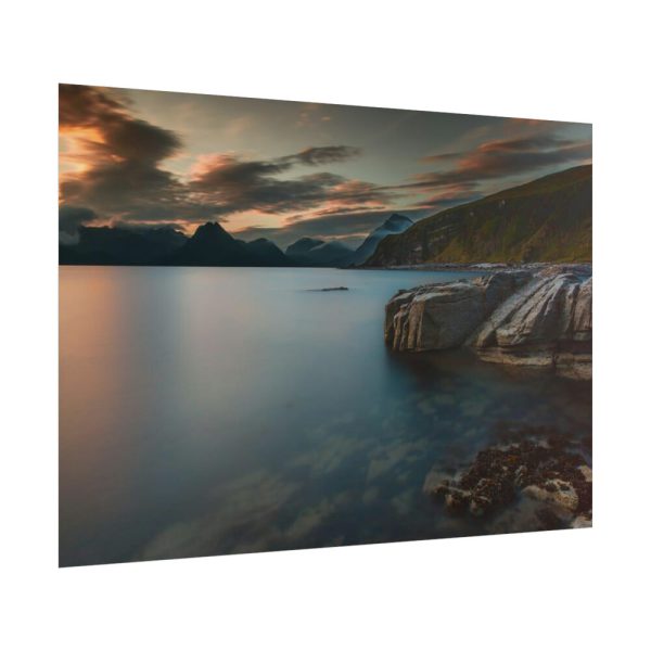 Sunset Among the Mountains Poster