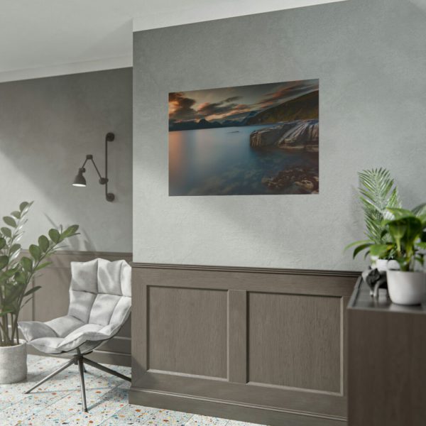 Sunset Among the Mountains Poster