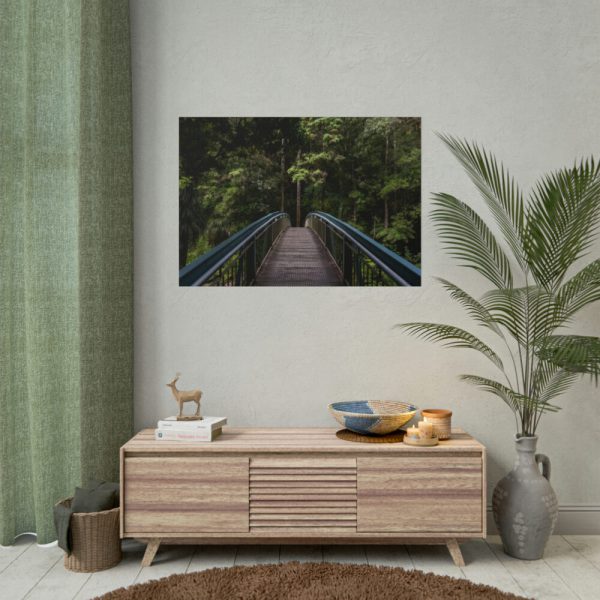 101875-568.jpg Bridge in the Forest Poster