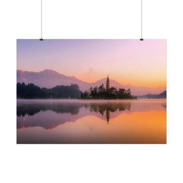 101875-571.jpg Bled in Slovenia, Church on the Island Poster