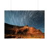 101875-671.jpg Swirling Stars in a Night Sky Over Lake Powell Poster