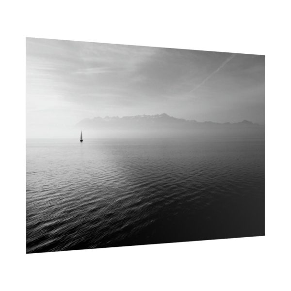 101875-737.jpg Black and White Sky and Sea Poster