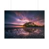 101875-741.jpg Waves Reflection and Sunrise Poster