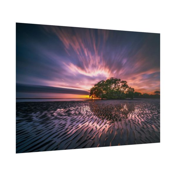 101875-742.jpg Waves Reflection and Sunrise Poster