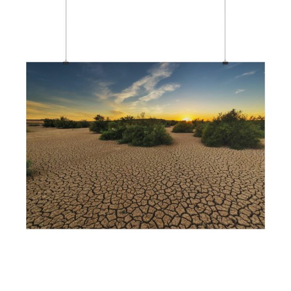 101875-751.jpg Drought Dehydrated Clay Floor Earth Cracked Poster