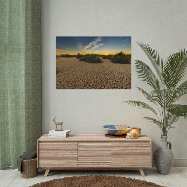 101875-753.jpg Drought Dehydrated Clay Floor Earth Cracked Poster