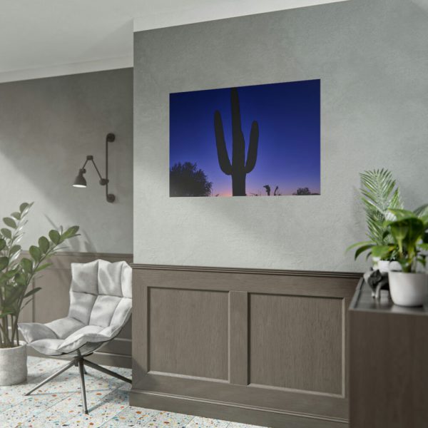 101875-759.jpg Saguaro Cactus Dominates in the Garden of the White Stallion Ranch Poster