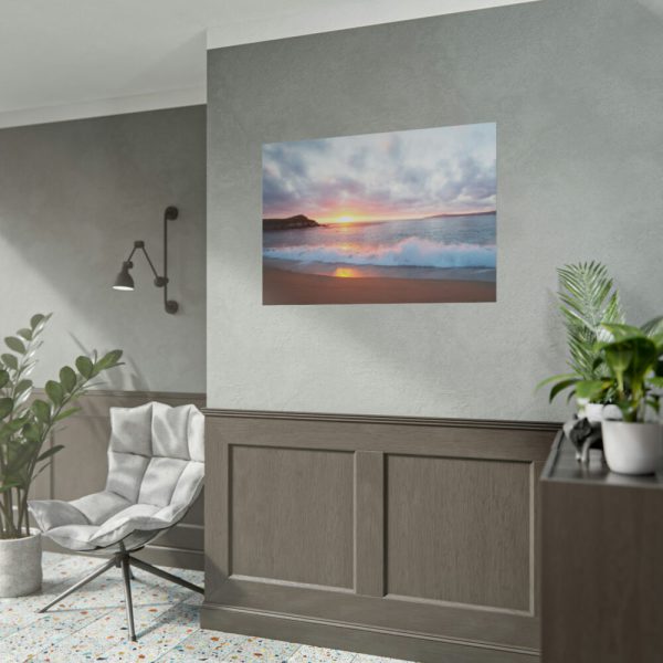 101875-764.jpg Pacific Coast Sunset at Monterey, California Poster
