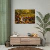 Waterfall Autumn Poster