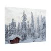 Snowfall on Trees Poster