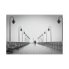 101875-833.jpg Rain on the Promenade in Black and White Poster