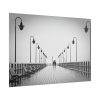 101875-835.jpg Rain on the Promenade in Black and White Poster