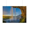 101875-854.jpg Waterfall on a Cave Poster