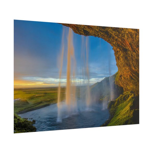 101875-855.jpg Waterfall on a Cave Poster