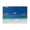 101875-879.jpg Blue Sky Sandy Beach Aesthetic Landscape Poster
