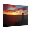 101875-895.jpg Lighthouse and Red Sky in the Morning Poster