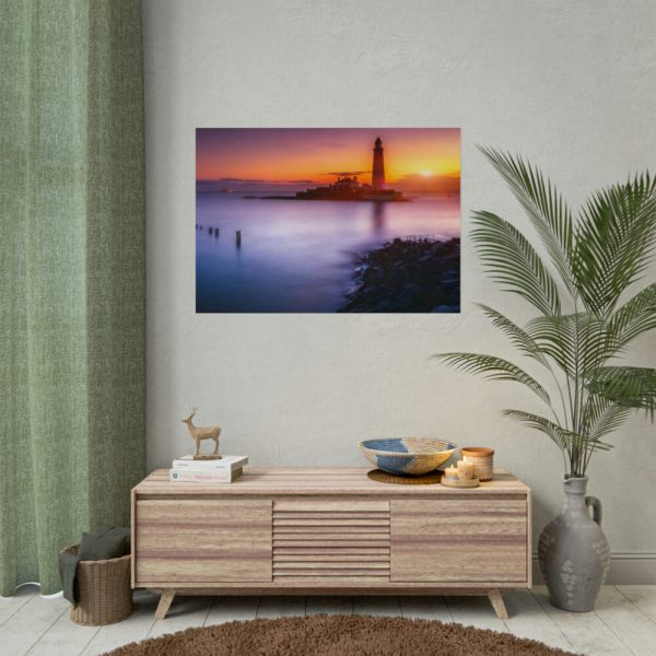 Lighthouse in the Dusk Poster