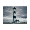 Lighthouse With Black Sky Poster